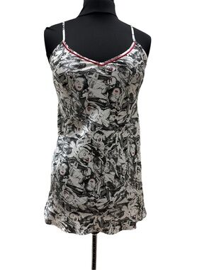 Vintage 90s Marilyn Monroe by Warner’s Satin Graphic Slip Dress Nightie